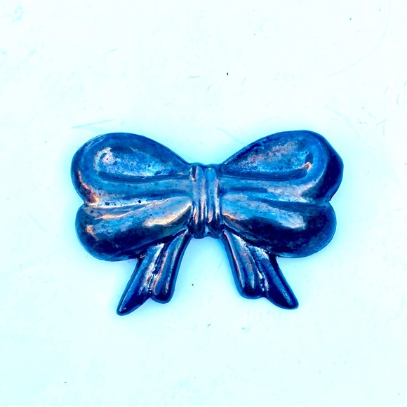 Sterling Silver Bow Pin - Picture 1 of 2